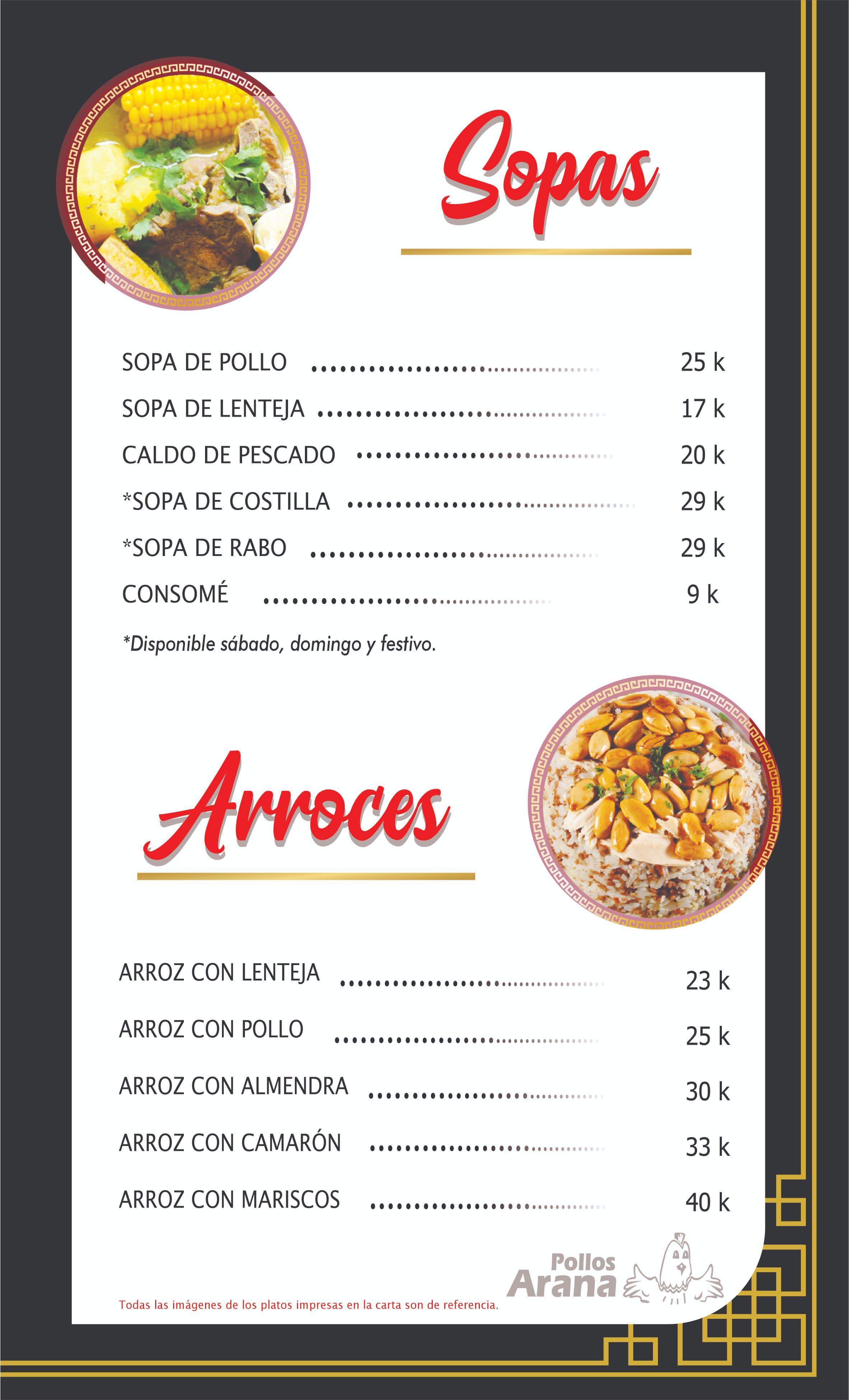 sopas y arroces